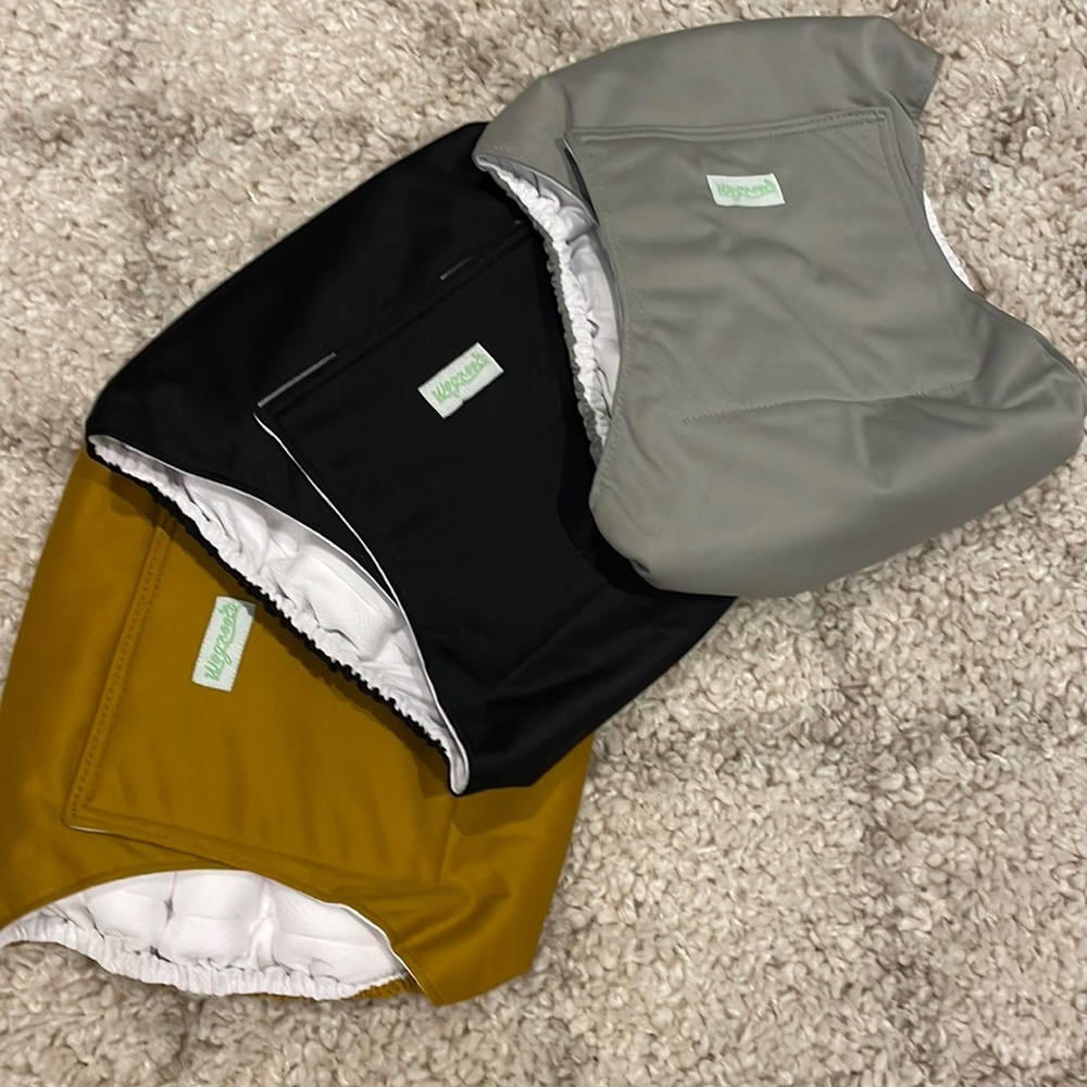 3 WEGREECO MALE BELLY BAND DIAPERS